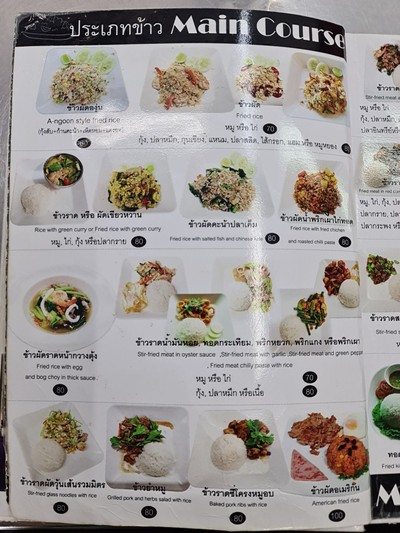 ป้ายราคาหรือสมุดเมนู