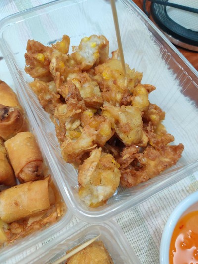 ข้าวโพดทอด (ชุดกลาง7ชิ้น)
