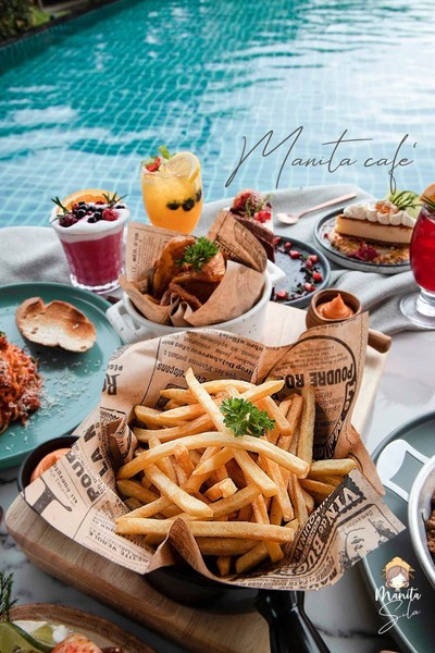 เฟรนช์ฟรายกับชีสดิปปิ้ง