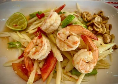 ตำกุ้งสุก