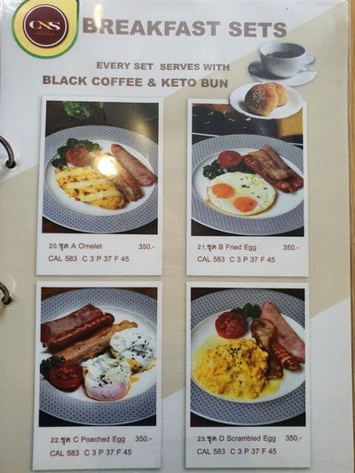 ป้ายราคาหรือสมุดเมนู