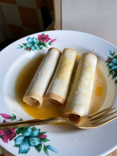 วิธีทำ Air fryer sausage egg roll วิธีทำ Air fryer sausage egg roll