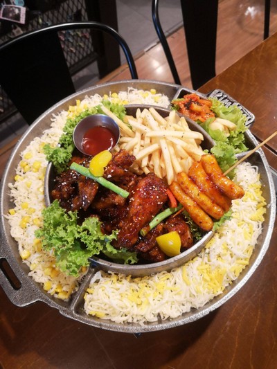 ไก่ทอดเกาหลีซอสเผ็ด