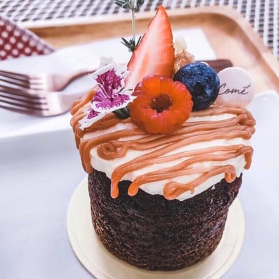 Black beer cake