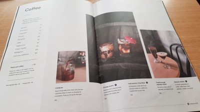 ป้ายราคาหรือสมุดเมนู