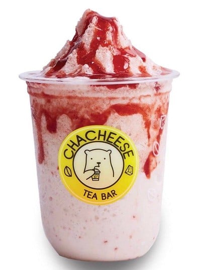 เมนูของร้าน Chacheese Tea Bar หลังมข.
