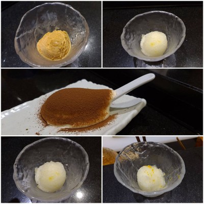 ชุดขนมหวานและไอศกรีม
