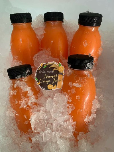 ชุดน้ำส้ม5ขวดเล็กแท้100% (220ml)