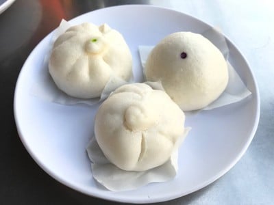 ซาลาเปาไส้เห็ด & ไส้ถั่วดำ