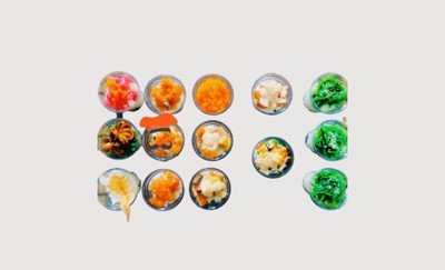 ซูชิทูน่าไข่กุ้งถ้วยจิ๋ว