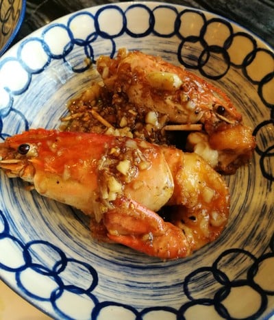 กุ้งทอดกระเทียมพริกไทย
