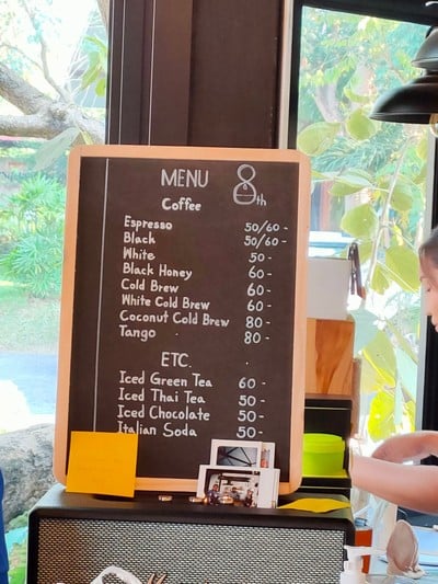 ป้ายราคาหรือสมุดเมนู