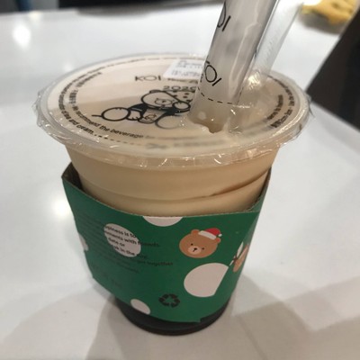 Milk Tea With Grass Jelly