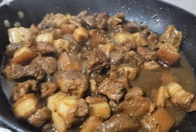 หมูค้อง หมูฮ้อง หมูสามชั้นต้มซีอิ้ว