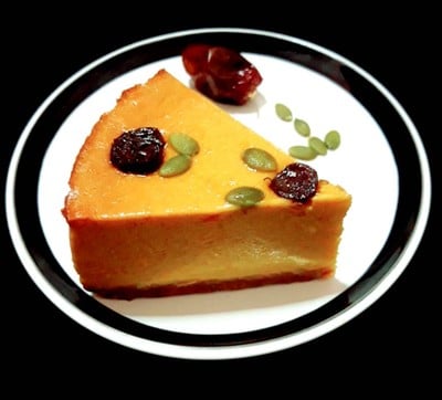 วิธีทำ ชีสเค้กฟักทอง(สูตรเพื่อสุขภาพหวานน้อยไม่ใส่น้ำตาล)Pumpkin Cheesecake 