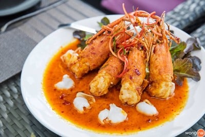 เมนูของร้าน ริเวอร์ เคิร์ฟ เขาใหญ่