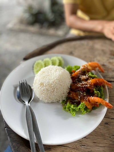 ก๋วยเตี๋ยวต้มยำกุ้ง มะนาวไข่หวาน ( ร้านขอบคุณ ) หาดใหญ่
