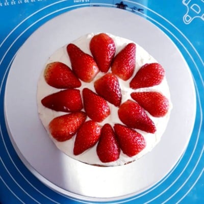 วิธีทำ สตอเบอรี่🍓ช็อตเค้ก🍓(เค้กนุ่ม หวานน้อย) strawberry 🍓shortcake cake🍓