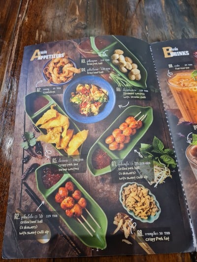 ป้ายราคาหรือสมุดเมนู