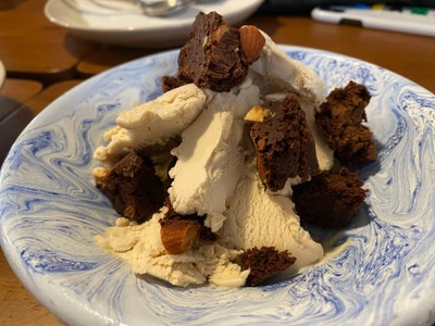 Broken brownie