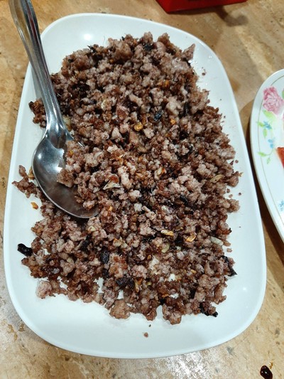 หมูสับผัดหนำเลี้ยบ