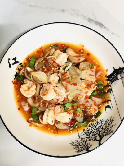 ยำกุ้งทูโทนปลาร้านัว