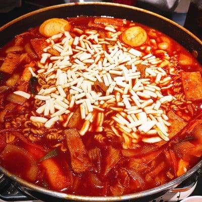 เมนูของร้าน K-POP Tteokbokki