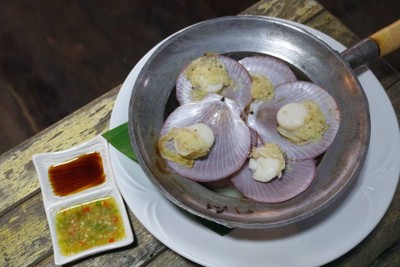 หอยเชลล์อบ