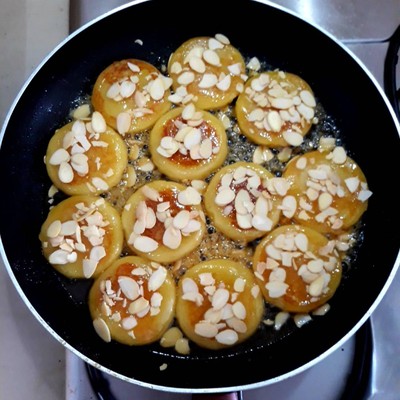 วิธีทำ เค้กข้าวเหนียวมันฝรั่ง (น้ำผึ้ง/อัลมอนด์) Potato Sticky Rice Cake