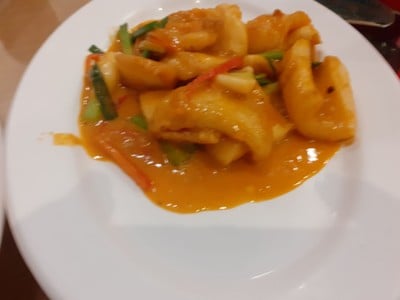 หมึกผัดไข่เค็ม