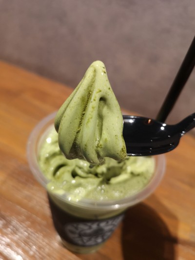 มัทฉะนมสดไข่มุก ซอฟท์ครีมไอศกรีมมัทฉะ