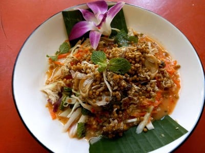 ยำไข่แมงดา