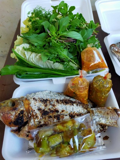 เมี่ยงปลาเผา