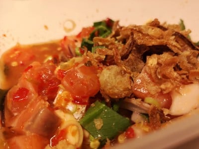 เมนูของร้าน ทะเลดองครัวอาเนต ตลาดเซฟวัน