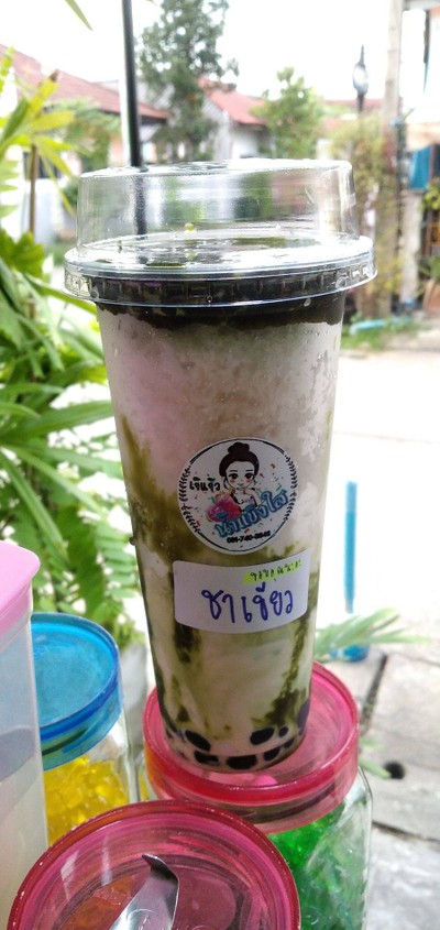 นมเหนียว ชาเขียว
