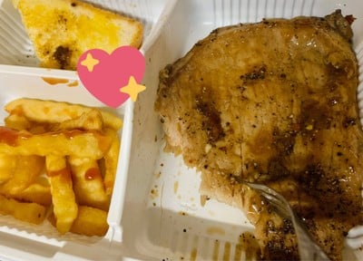 สเต็กหมูนุ่มพริกไทยดำ