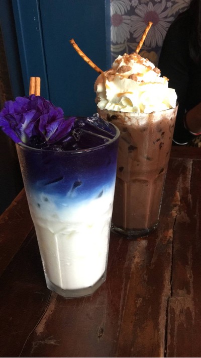 Iced Butterfly Pea Latte