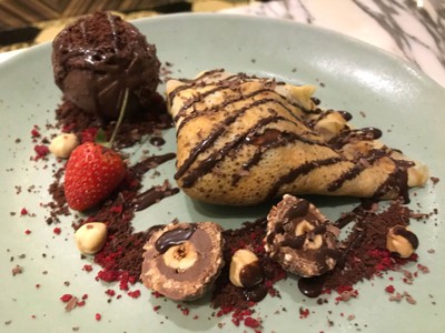 Chocolate neutella soft crepe
