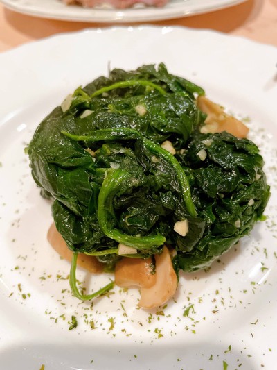 sauteed spinach with garlic bbutter