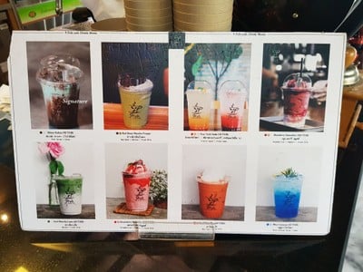 ป้ายราคาหรือสมุดเมนู