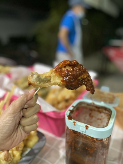 ข้าวหน้าไก่เผ็ดเกาหลีทักคังชอง