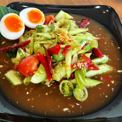 ตำแตงไข่ต้ม