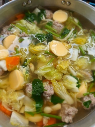 แกงจืดเต้าหู้หมูสับ