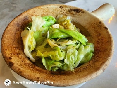 ผักกาดแก้วอบหม้อดิน