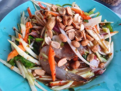 ยำกุ้งสด