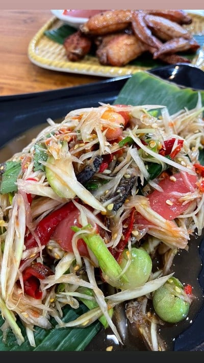 ตำลาวคักๆ ( บ่ใส่น้ำตาล)