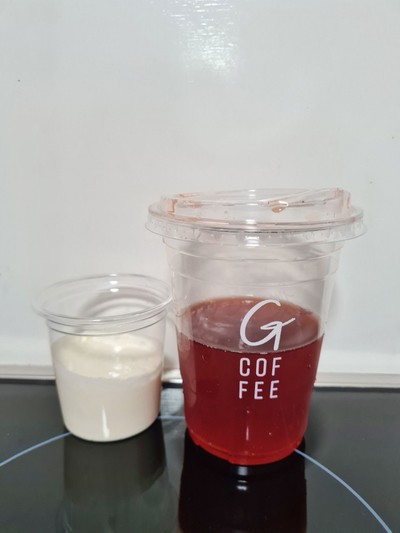 ชากุหลาบน้ำผึ้งครีมชีส