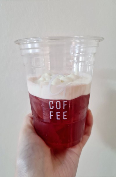 ชากุหลาบน้ำผึ้งครีมชีส