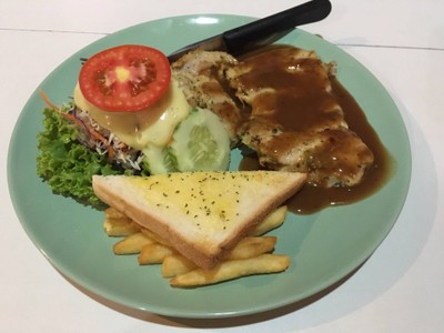 หมูนุ่ม+ผัก