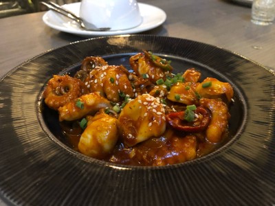 หมึกผัดซอสเกาหลี